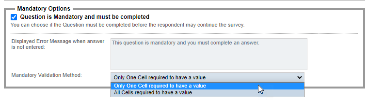 Constant Sum Mandatory Options