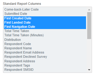 Default Reports