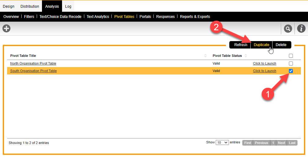 Duplicate Pivot Tables