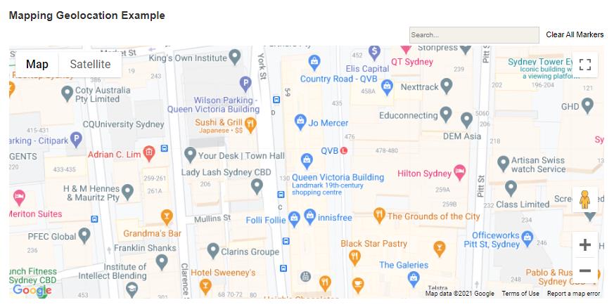 Mapping Geolocation Example