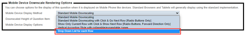 drop down downscaling