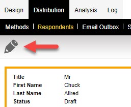 Respondent Tag Flow Edit Respondent