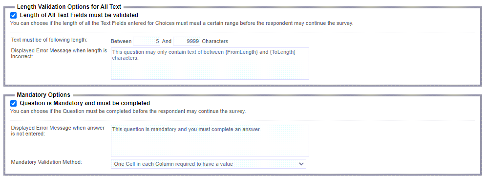 Grid Cells Validation